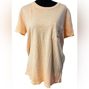 Victoria’s Secret Pink Women’s Cotton Tee Orange Cream size Medium Ciao For Now
